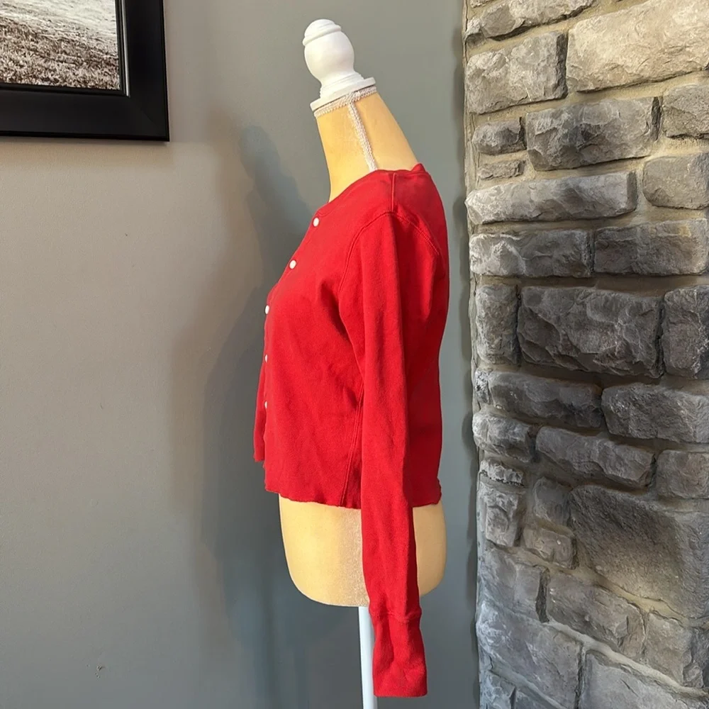 Women’s red cardigan sweater, S, RE/DONE - Picture 3 of 6
